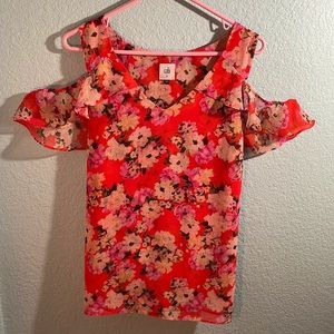 Medium CAbi Flowy Floral Blouse